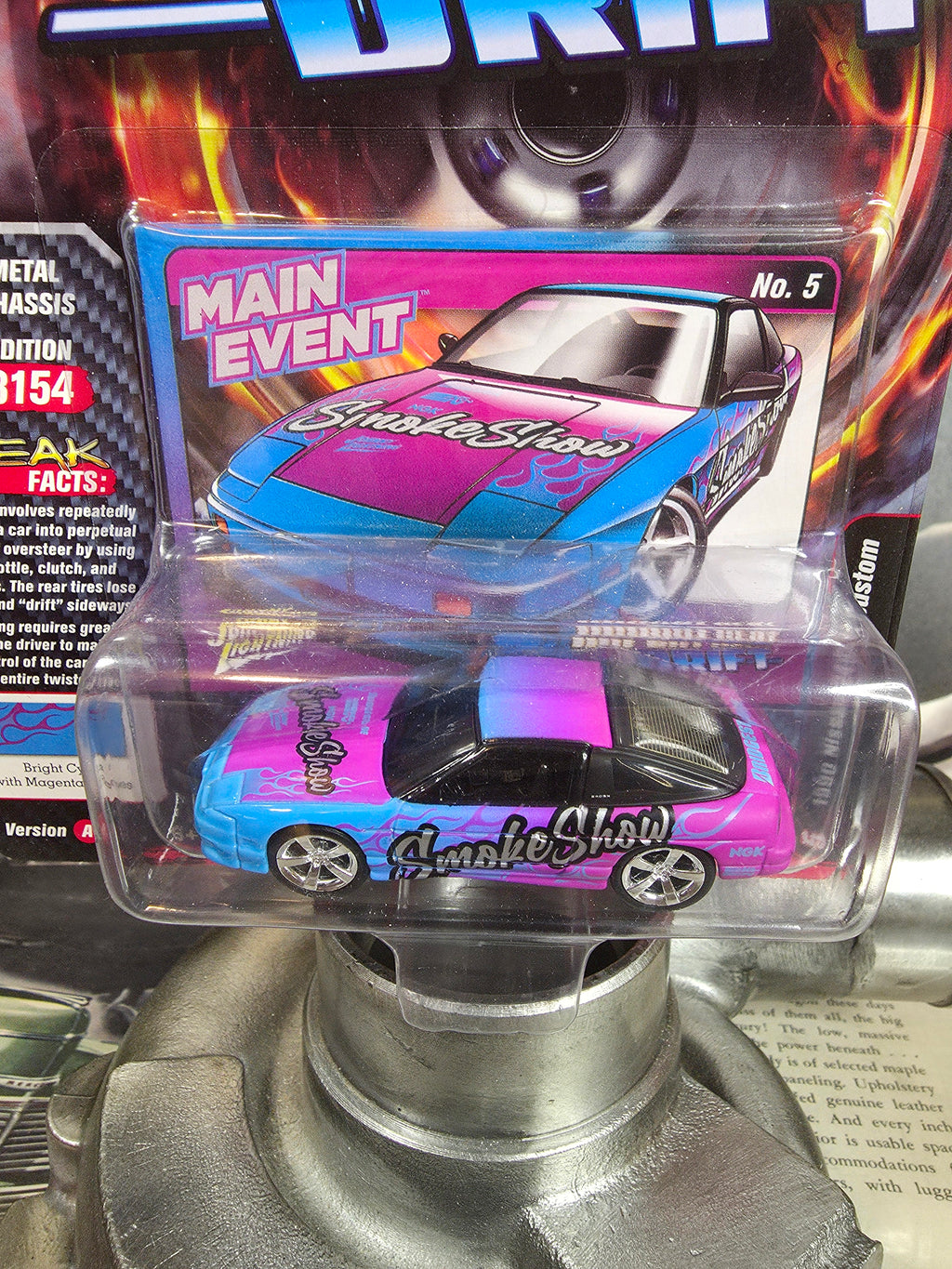 Johnny Lightning Street Frks Import Heat Drift 1990 Nissan 240SX Custom 1:64 Car