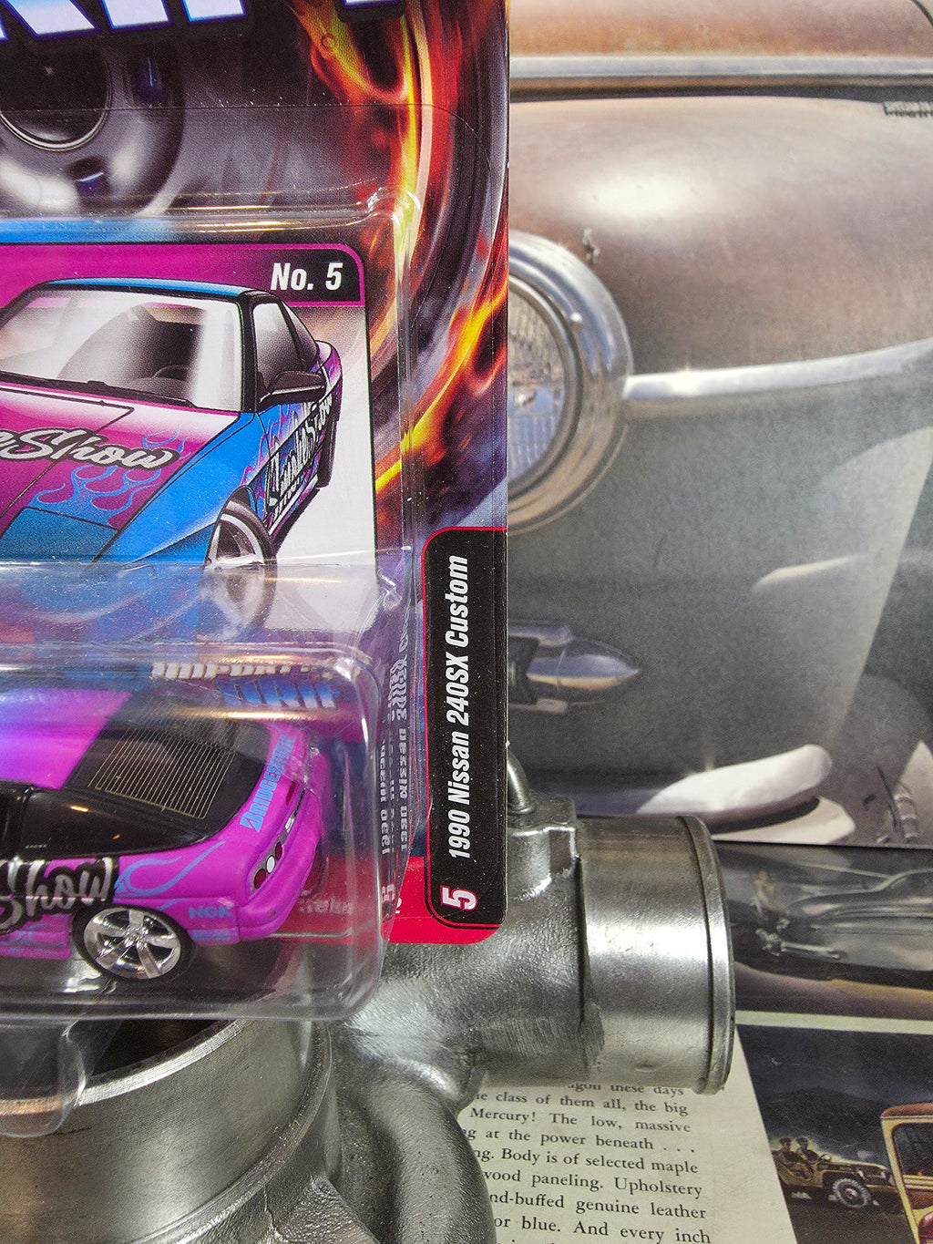 Johnny Lightning Street Frks Import Heat Drift 1990 Nissan 240SX Custom 1:64 Car