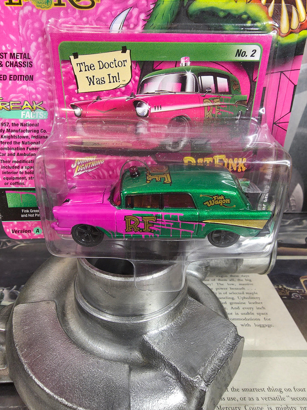 Johnny Lightning Rat Fink 1957 Chevy Ambulance Version A