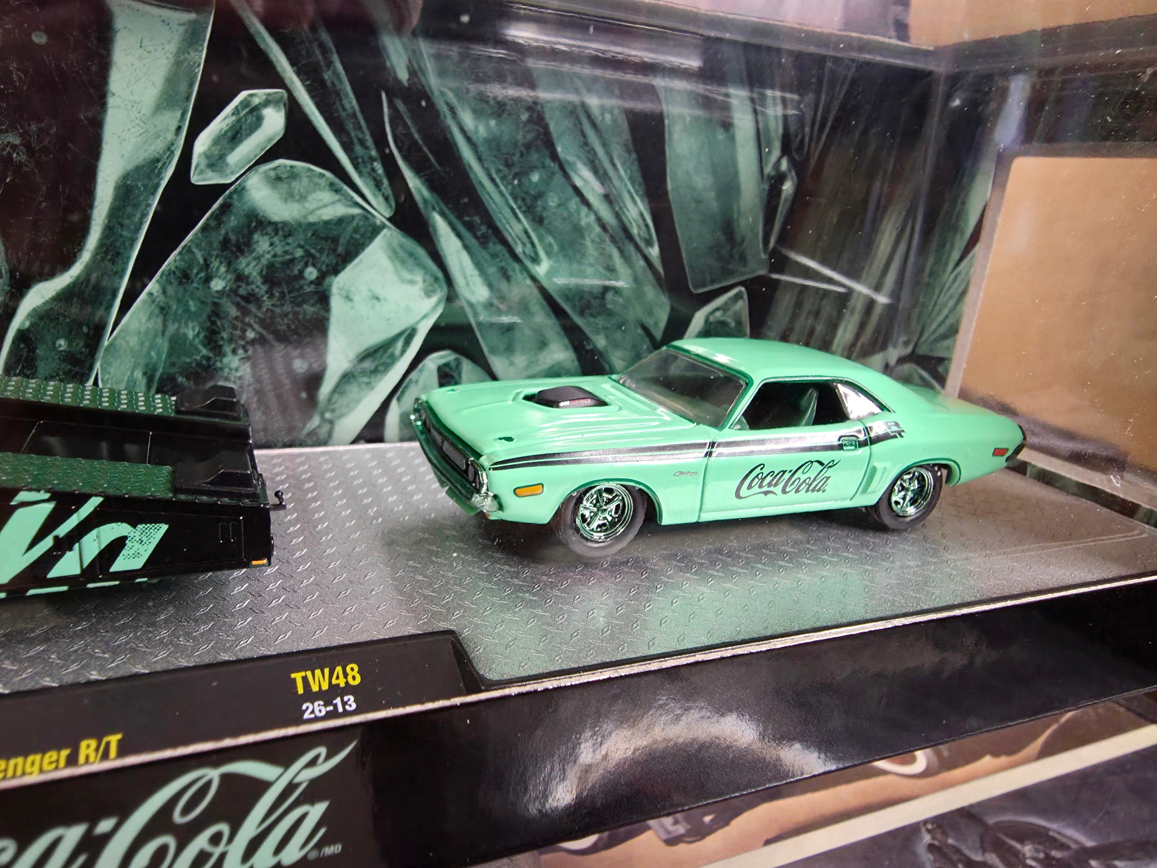 M2 Machines 1:64 Auto-Haulers Coca-Cola Release TW48 1974 Dodge Truck & 1970 Dodge Challenger R/T