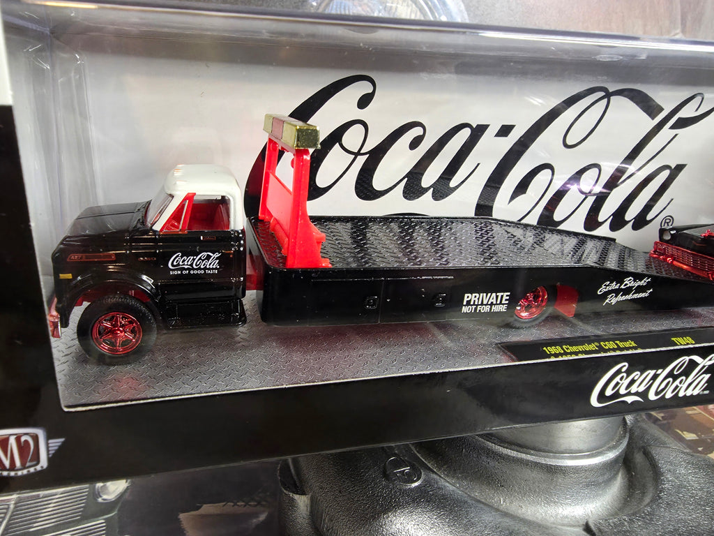 M2 Machines 1:64 Auto-Haulers Coca-Cola Release TW48 1968 Chevrolet C60 Truck & 1956 Chevrolet Bel Air