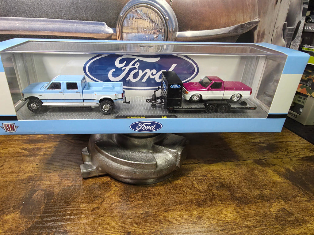 M2 Machines Auto Haulers 1987 Ford F-350 Dually Truck & 1995 Ford Ranger S46