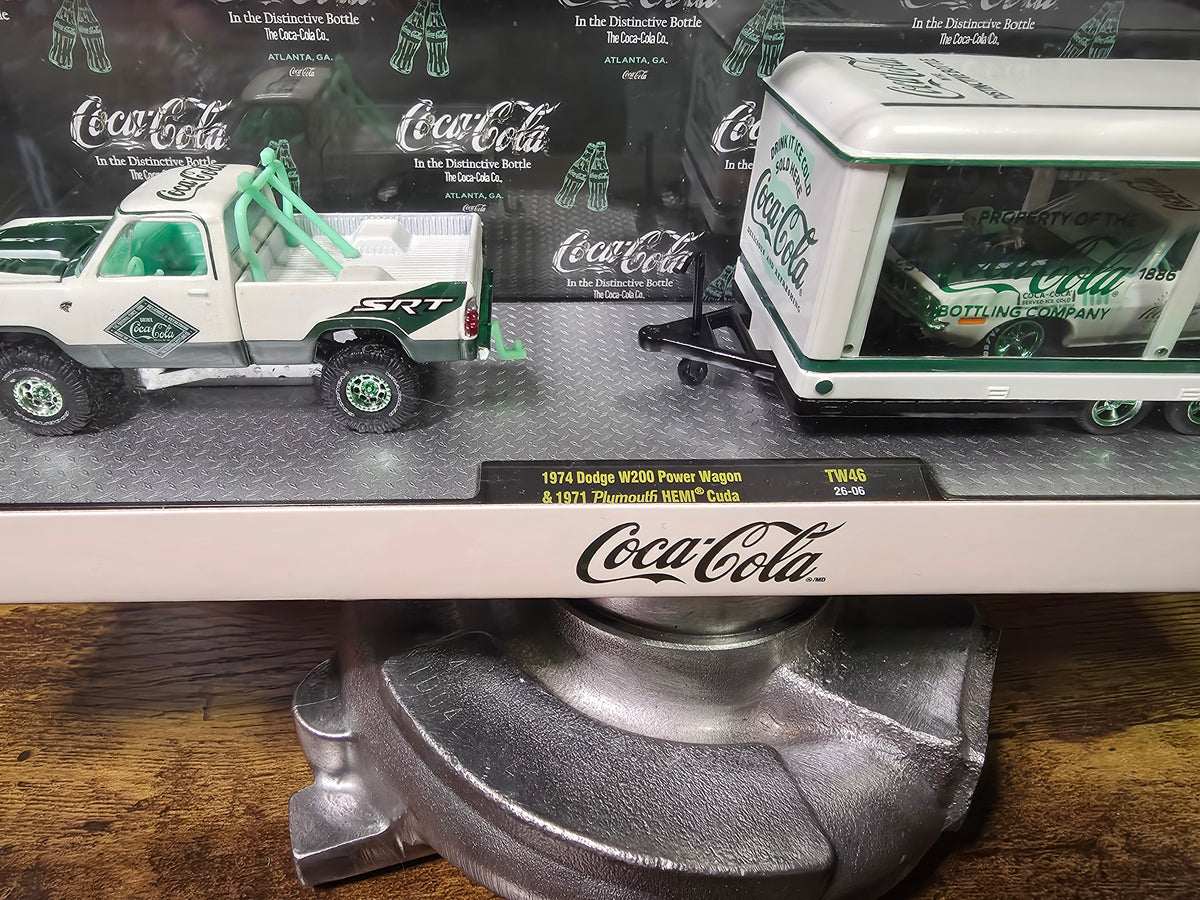 CHASE M2 Machines Auto Hauler 1974 Dodge W200 Power Wagon & 1971 Hemi Cuda TW46